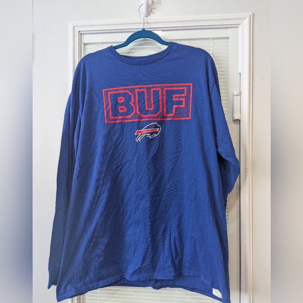 Buffalo Bills Fanatics Squad Long Sleeve T-Shirt Royal Blue 2XL Football men's